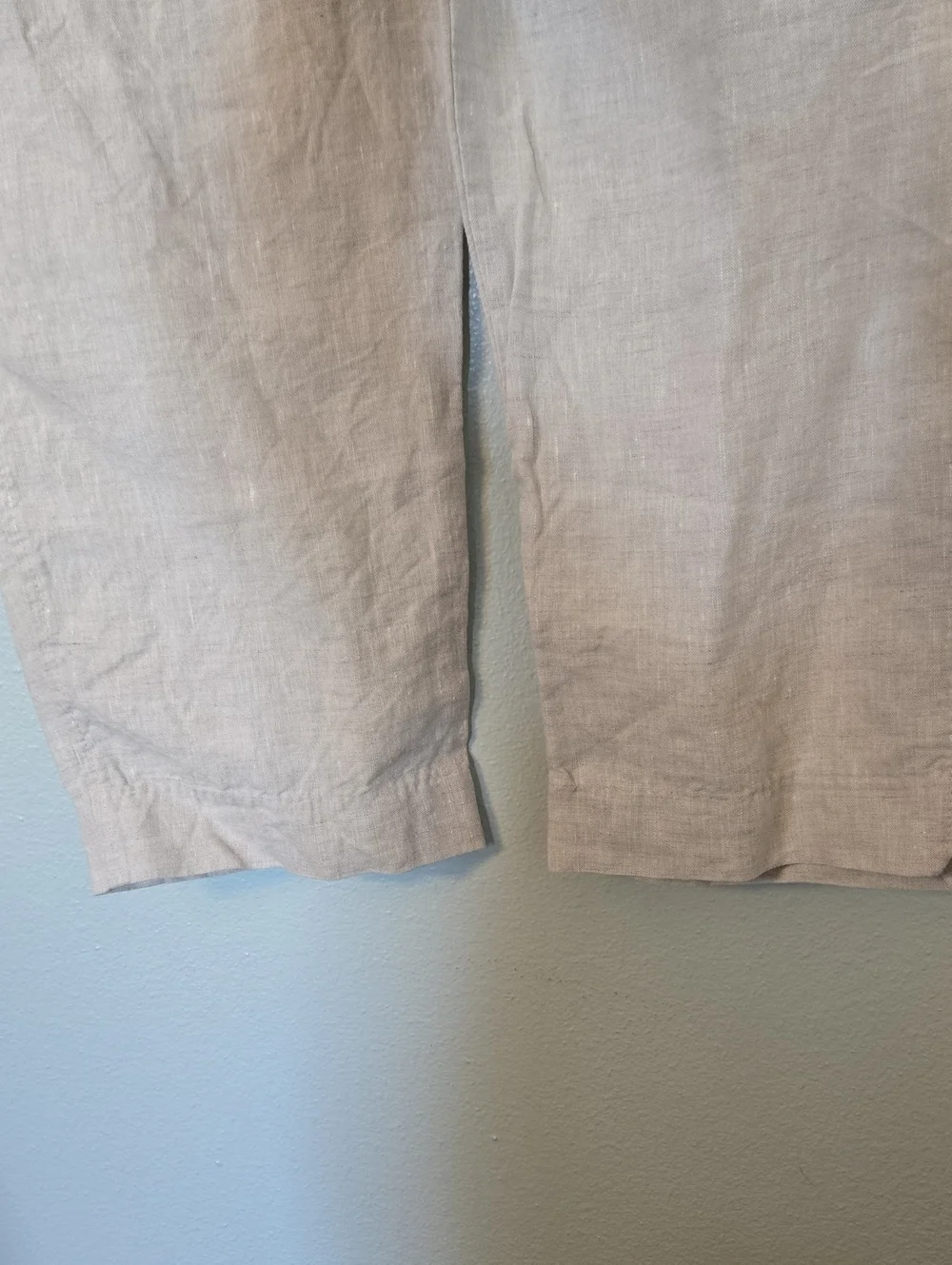 Zara | Classic Beige Linen Trousers Size Large
